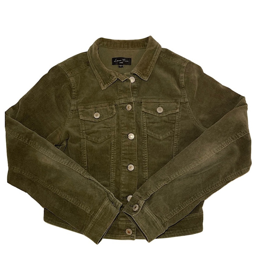 LOVE TREE✨ Hunter green Corduroy jacket🦖 SUPER CUTE
